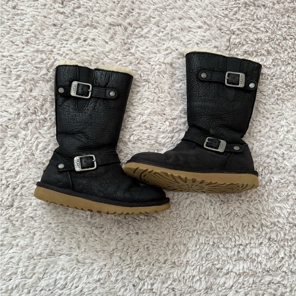 UGG Other - UGG Kids Size 13 Black Leather Boots